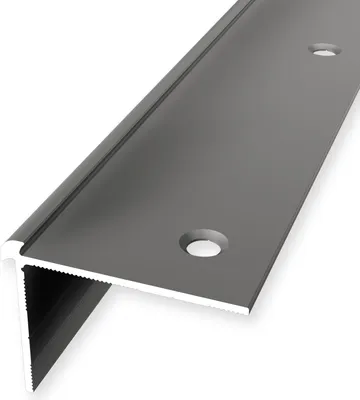 Produktbild von Treppenkantenprofil 29 x 39 x 1000 mm Winkelprofil Einfasshöhe 2.5 mm Aluminium Glatt Doppelt Versetzt Versenkt Gebohrt Edelstahl Küberit
