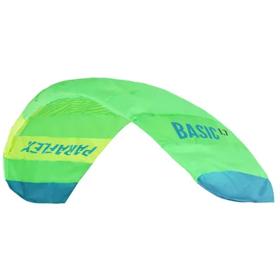 Produktbild von Wolkenstürmer Lenkmatte Paraflex Basic 1.7 (grün-gelb), Zweileiner Kite - flugfertig ink. Schnüre und Lenkschlaufen
