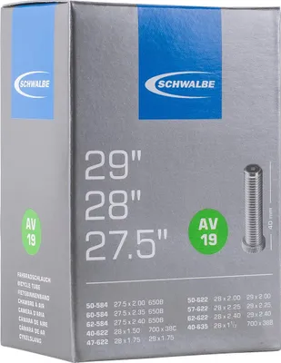 Image de Schwalbe Chambre à air vélo 27,5 / 28 / 29 pouces - AV19, DV19, SV19 Valve : AV 40 mm