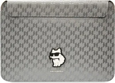 Produktbild von Karl Lagerfeld NFT Saffiano Monogramm Iconic Choupette Hülle - 14" Notebook-Tasche (Silber)