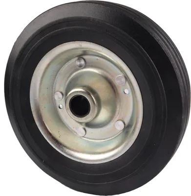 Produktbild von Ersatzrad für Stützrad 200x50mm Vollgummi 150kg Tragkraft Achse 20mm Wohnwagen Anhänger
