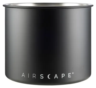 Obrázek produktu pro Airscape nerezová nádoba na příchutě malá, dóza na kávu, dóza na skladování, nerezová ocel, černá matná, AS1704