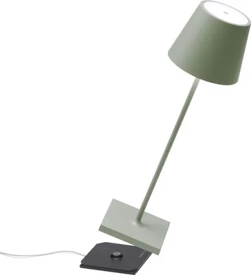 Produktbild von Zafferano Poldina Pro Tischlampe - Aufladbare LED Außenlampe - 38 cm - Grün