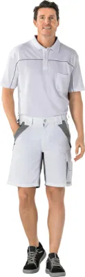 Productafbeelding van PLANAM Plaline shorts, verkrijgbaar in de maten S, M, L, XL, XXL, XXXL, in verschillende kleuren. Maat: M; Kleur: wit / zink