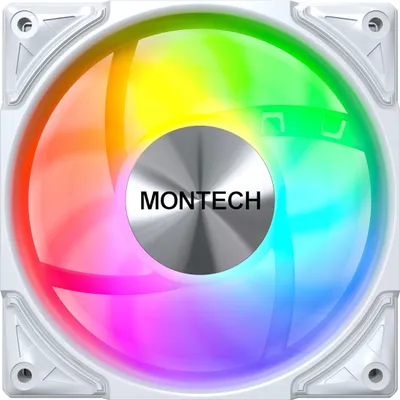 Image de Montech METAL PRO 12 ARGB PWM, Ventilateur, 12 cm, Blanc