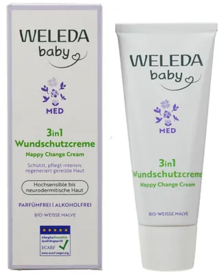 Produktbild von WELEDA 3in1 Wundschutzcreme weiße Malve 50ml PZN 19647684