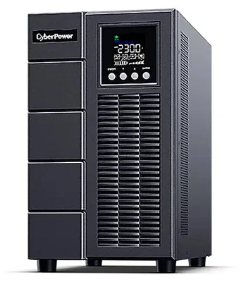 Image de CyberPower Online S Series OLS3000EA - Onduleur - CA 230 V - 2700 Watt - 3000 VA - 9 Ah - RS-232, USB - Ports de sortie : 7 - PFC actif - noir (OLS3000EA-FR)