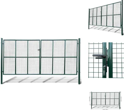 Obrázek produktu pro Zahradní brána Plotová brána Mřížová plotová brána 415 x 225 cm / 400 x 175 cm - Zahradní brány