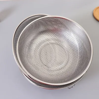 Produktbild von Edelstahlnetznetz -Reissieb Colander -Korb mit Rand Küchenversorgung