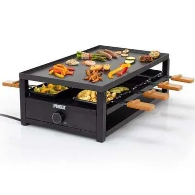 Image de Raclette 162655 Raclette en acier noir pour 8 personnes.