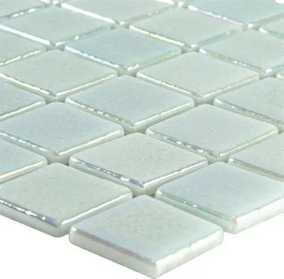 Produktbild von Glas Schwimmbad Pool Mosaik McNeal Weiß 25