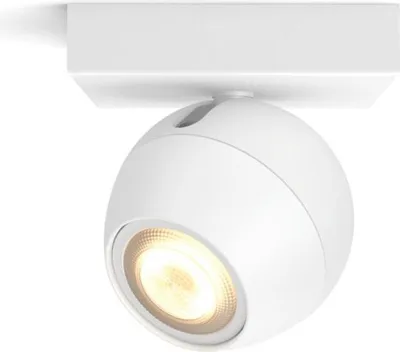 Produktbild von Philips Hue White Amb. Buckram Spot 1 flg. schwarz 350lm DS