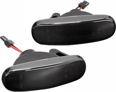 Produktbild von 2x LED Seitenblinker Blinker in Schwarz Smoke SET für Fiat Doblo Fiorino Idea
