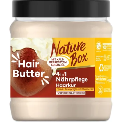Produktbild von 1x Nature Box 4in1 Haarkur Nährpflege 300ml