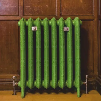 Image de Casa Padrino : radiateur baroque en fonte vert / bronze 64 cm - Radiateur vintage