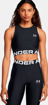 Immagine prodotto di Under Armour Heatgear Maglietta senza maniche a costine Nero XL Donna Nero XL