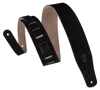 Produktbild von Levys Leathers MS26-BLK 2 1/2" Suede Guitar Strap Black Color