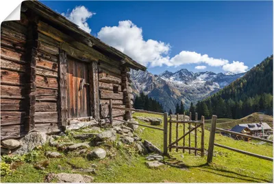 Produktbild von ARTland Poster Alte Berghütte, Steiermark, Österreich Größe: 30x20 cm