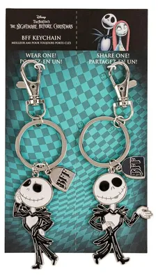 Produktbild von Nightmare Before Christmas Skellington Schlüsselanhänger 2er-Set