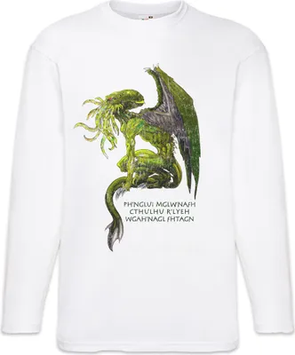 Produktbild von Urban Backwoods Cthulhu X, Langarm T-Shirt, Farbe: Weiß, Größe: 4XL