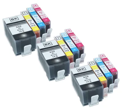 Produktbild von vhbw 12x Tintenpatronen kompatibel mit HP Officejet 7500 A Wireless, 7000 wide, 7500A, 7000, 7500, 7000 Special Edition Drucker + Chip (Kompatibel)