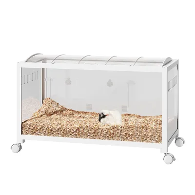 Zdjęcie produktu dla Duża Klatka Dla Chomika 96X47X50 Cm Metalowa Rama Siedlisko Dla Małych Zwierząt