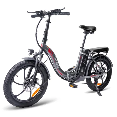 Produktbild von Elektrofahrrad 20 zoll Rostfreie Aluminiumlegierung 36 V 18 Ah 648 Wh bis zu 100 - 130 km Wasserdicht IP54 Pedelec klapprad 7 Gang, Grau
