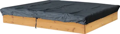 Produktbild von Sandkasten Abdeckung 150x150cm Schutzhülle Wasserdicht Quadratisch Rechteckig Grau