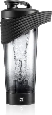 Obrázok produktu pre Elektrický šejker na prípravu nápojov s mixérom – 800 ml – rýchle nabíjanie – čierny