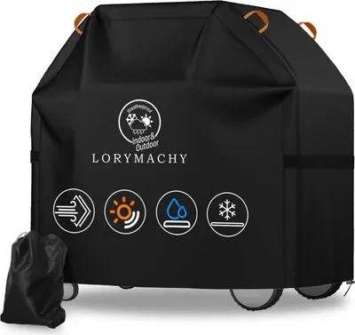 Obrázok produktu pre Lorymachy obal na gril 2024 600D Oxford obal na plynový gril odolný voči poveternostným vplyvom 147 x 61 x 120 cm čierny