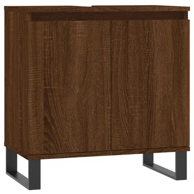 Zdjęcie produktu dla vidaXL Szafka łazienkowa brązowy dąb 58x33x60 cm materiał drewnopochodny