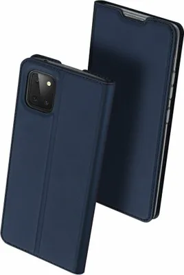 Zdjęcie produktu dla Dux Ducis etui książkowe na iPhone 12 Mini etui na telefon komórkowy z funkcją podstawki, miejsce na karty niebieskie