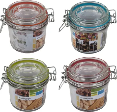 Produktbild von Drahtbügelglas 350ml Einmachgläser Einweckglas Vorratsglas Marmeladengläser