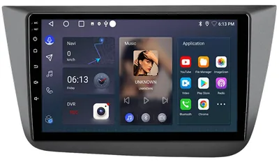 Zdjęcie produktu dla Radio samochodowe Android do Seat Altea XL 2004-2015 Wireless CarPlay Android Auto GPS Navi 64GB 9 cali BT SWC RDS DAB+