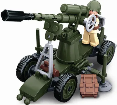 Produktbild von Sluban 0678C - WWII - Flugabwehrkanone - Neu