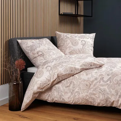 Produktbild von Janine Soft-Baumwolle Bettwäsche Cortina 71001 kupfer mocha 155x220 cm + 80x80 cm