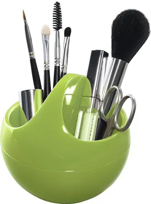 Produktbild von Spirella Kosmetikorganizer "Bowl" Aufbewahrungsbox für Make Up und Schmuck 10,5x9,5cm Grün