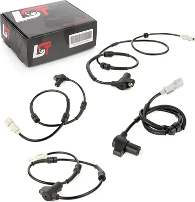 Produktbild von 4x ABS Sensor Raddrehzahlregler Set vorne hinten links rechts für PEUGEOT 306