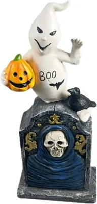 Produktbild von Halloween Deko Kürbis Geisterhaus, Harzfigur, kreative Tischdekoration, Geschenkidee, Party Dekor