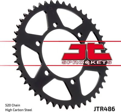 Productafbeelding van Achtertandwiel 504 39 voor Kawasaki GPZ 500S (1994-2005) (50439JT) (kettingmaat 520)