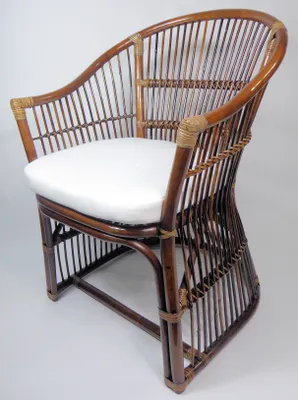 Produktbild von Rattansessel, Rattan Sessel, Rattanstuhl Isabell inkl. Polster, Fb. Darkbrown