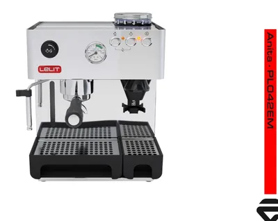 Produktbild von Lelit PL042EM, Espressomaschine, 3,5 l, Kaffeepad, Gemahlener Kaffee, Eingebautes Mahlwerk, 1200 W, Edelstahl