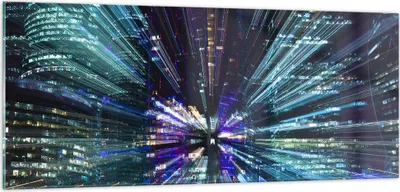 Produktbild von Bilder auf glas - Abstraktion modern - 100x40cm - Glasbilder - Wandbilder - Kunstdruck - zum Aufhängen bereit - Wanddekoration aus Glas - Glas Bilder - Wandbild auf Glas - Einteilig - GAB100x40-4044
