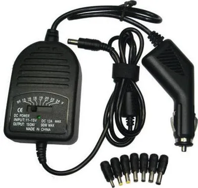 Produktbild von Universal KFZ 12V/24V Adapter 80W für Laptop Notebook Beamer Router im Auto Wohnmobil 15V/16V/18V/19V/20V/22V/24V bis 4A