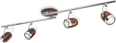 Produktbild von Philips myLiving Spot 564844316, Strahler Oberflächenbeleuchtung, GU10, 4 Glühbirne(n), 220-240 V, Braun