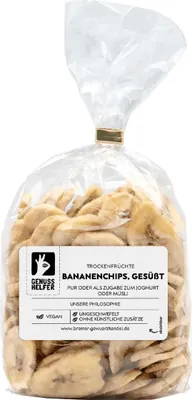 Produktbild von Bananenchips gesüßt, getrocknet, ungeschwefelte Bananenscheiben, 250g