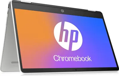 Obrázok produktu pre HP Chromebook x360 14a-ca0220ng 35.5 cm (14.0") HD Touch Chromebook, Intel Celeron N4120, 64GB eMMC, 4GB LPDDR4, ChromeOS, QWERTZ Silber/Weiß