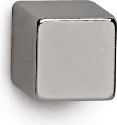 Produktbild von MAUL Magnet Würfel 4 Stück 3,8 kg Stahl Metall Neodym 1 x 1 x 1 cm silber