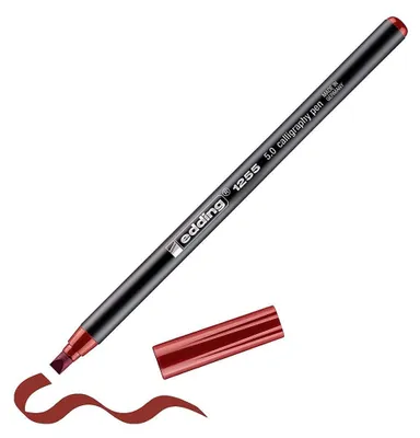 Immagine prodotto di Edding 4-125550-046 1255 Penna calligrafica in fibra - 5,0 mm, carminio