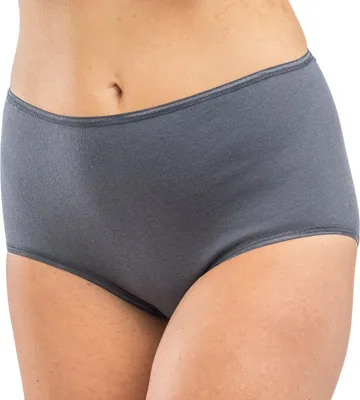 Produktbild von HERMKO 17011 Damen Taillenslip aus Baumwolle/Modal, Maxi-Schlüpfer mit hohem Tragekomfort in verschiedenen Farben, Farbe:graphit, Größe:48/50 (XL)